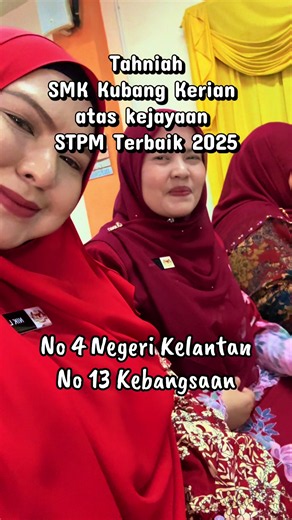 Alhamdulillah syukur.. kami tidak pernah berada sampai ke tahap ini.. kami bukan sekolah terbaik. Kami mendaki dr bawah perlahan2. Tahniah utk seluruh warga sekolah. Tahniah anak2 pelajar. Tahniah guru2 dan sokongan pentadbir yg selalu ada bersama2 utk misi demi kejayaan hari ini. #stpm #keputusanspm2025 #stpmstudent #tiktokguru #teachersoftiktok