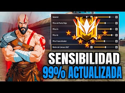 SENSI ACTUALIZADA 2026!🔥LA MEJOR SENSIBILIDAD PARA PEGAR TODO ROJO NUEVA ACTUALIZACIÓN de FREFIRE!