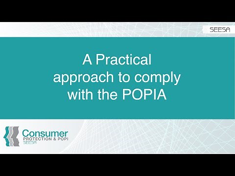 A Practical approach to comply with the POPIA