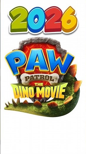 Logo oficial de Paw Patrol The Movie 3 (The Dino Movie) 🦖🦕🐾 #pawpatrolthemovie