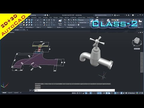 How to draw tap in 3D class 2.