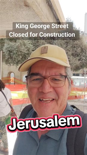 construction work taking place in #Jerusalem making way for the new line of the lights rail. King George Street has been closed off between Jaffa and Ben Yehuda. touring Israel with a license to #Israel #tour #guide . | David Ha'ivri - Israel Tour Guide