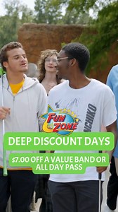 111 reactions | HUGE weekday savings this week at Fun Zone in Pooler! 朗  We'll be open 3-11PM October 7-10th! Enjoy $7 off Value Bands OR All Day Passes Monday through Thursday. We hope to see you soon! | Fun Zone | Facebook