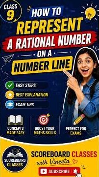 Number Line Trick Every Class 9 Student Must Know! 🤯