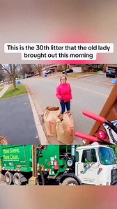 This is the 30th litter that the old lady brought out this morning #trashtruck #garbagetruck #fyp #bin #garbageman #garbage #bin | Trashmaster