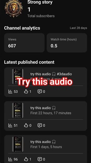 try this audio 📯