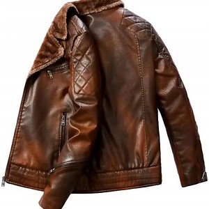 Men's Custom Brown Goatskin Bomber Jacket – Genuine Leather Flying Jacket, Classic Style - Etsy