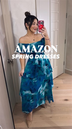 Megan (Mimi) Williams - Petite Fashion on Instagram: "I can’t get over these 😭 The cutest petite friendly spring dresses from Amazon and they fit perfectly!!! 💐For sizing, I am 5’0” & 140lbs. To shop, comment “SPRING” or “SEND ME” and I’ll message you the 🔗! 🩷💕If you don’t see the link, check your message requests. Also, you have to be following me to see the link💕🩷 #springdresses #petitestyle #amazonfashionfinds #shortgirlstyle #amazonfashion"