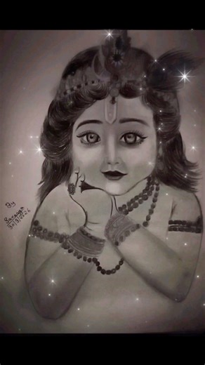 krishna pencil drawings❤#shorts#youtube shorts#trending #viral#drawing by saranya#
