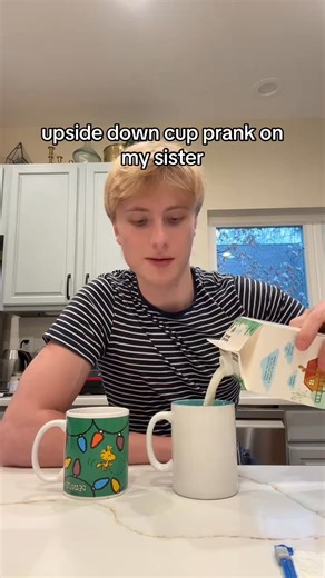 upside down cup prank on my sister hehe | Mark Roberts