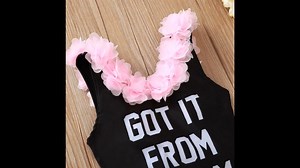 Watch Kids Baby Girls Sleeveless One Piece Swimsuit Tankini Swimming Suit Romper Bikini Bathing Set on Amazon Live