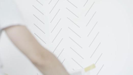 Herringbone Simple wall stencil - stenciling video