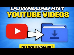 How to download any YOUTUBE video with NO WATERMARK