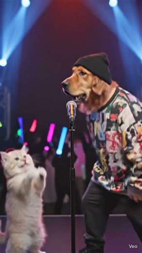 Rap battles with cat and dog #shortsviral #music #song #battle