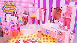 165K views · 6.3K reactions | DIY miniature Hello Kitty Bathroom! | DIY by Pipe-Cleaner-Crafts B | Facebook