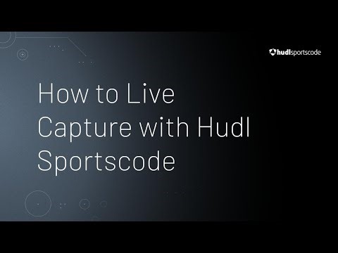 How to Live Capture with Hudl Sportscode