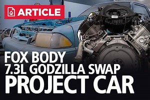Green Goblin: Fox Body 7.3L Godzilla Swap Project Car