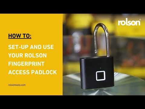 Rolson Fingerprint Padlock 91102 - How To Use