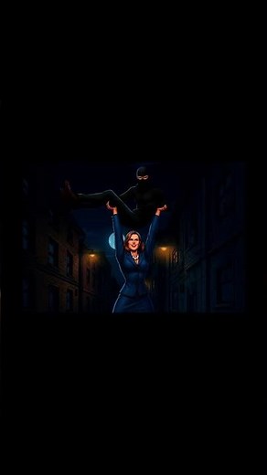 tall woman lift the masked guy over her head