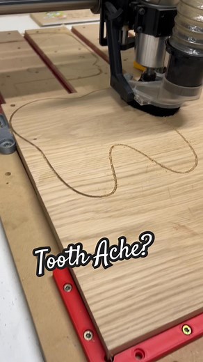Making a tooth on the cnc. #cnc #teeth #woodshop | Wilkerson WoodWorks | Facebook