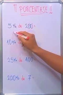Trick to find percentages