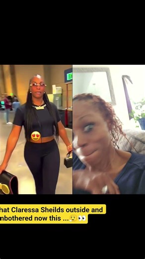 claressa Sheilds outside unbothered celebrating #buzzinwitbee #share