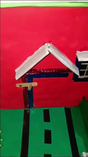 solar powered house 🏠#science project#house