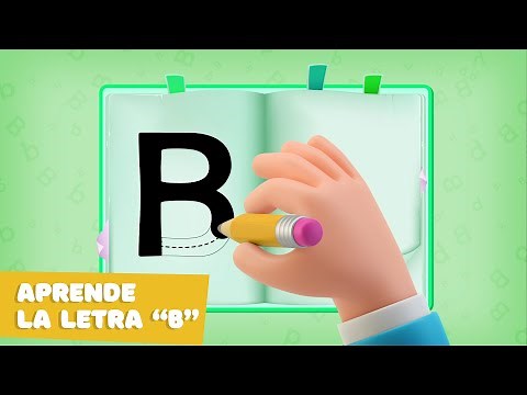 La letra B. Aprende a escribir MAYÚSCULAS y minúscula. Palabras con la letra B. El ABECEDARIO.