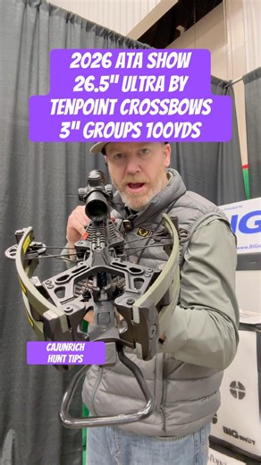 2026 ATA SHOW TENPOINT Crossbow Small & Quiet 3” groups 100yds TENPOINT ULTRA ‪@TenPointCrossbows‬