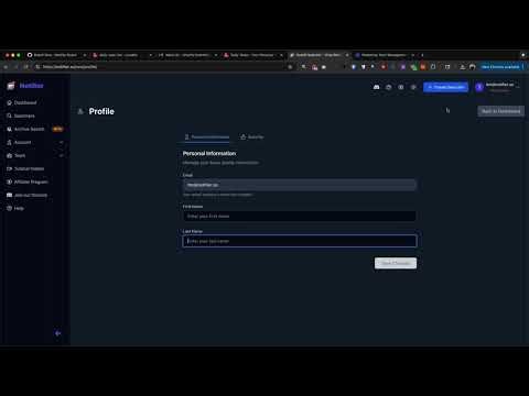 Notifier.so: User Profile Settings