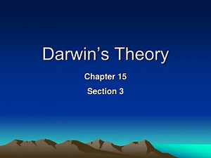 Darwin’s Theory - SlideServe