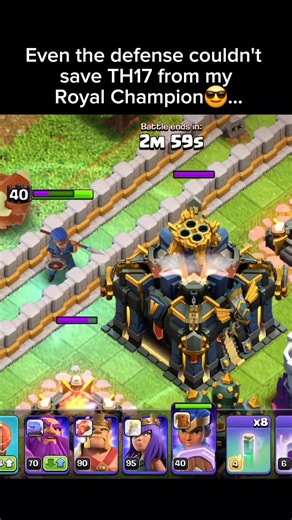 TH17 after seeing the Royal Champion ability: 🏳️...#clashofclans #coc #royalchampion #gaming #shorts