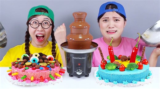 Chocolate Cake Decorating Challenge DONA #mukbang #foodchallenge #asmrvideo | DONA English