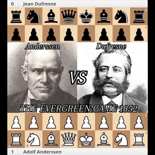 Most Memorable Game in Chess History | Anderssen vs Dufresne | The Evergreen Game 1852 📖♟️ #chessmaster | Chess Master