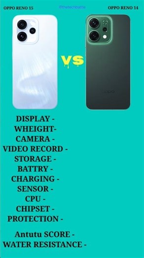 Oppo reno 15 vs oppo reno 14#oppo #opporeno15 #opporeno14