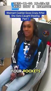 Cashier confronted after theft allegations at Walmart 😳 #Bodycam