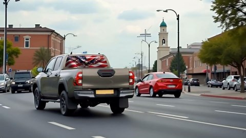 Back Window Decals for Trucks - 65x17.3 in American Flag Window Decal Rear Window Decals for Truck Decor, Creative Truck Rear Window Decal for Personalized Decoration - Eagle-15-S