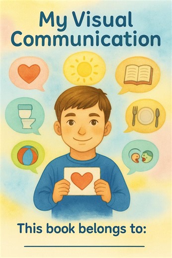Digital PDF Boy Visual Communication Book - Autism Non Verbal AAC - Printable A4 - Etsy UK