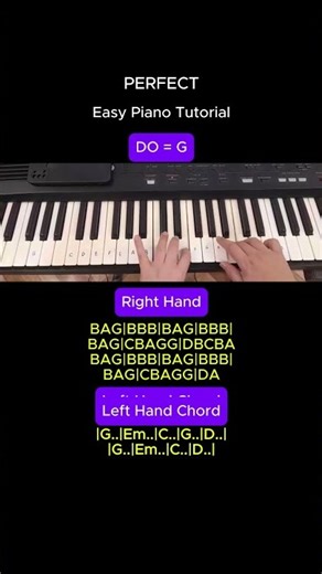 PERFECT Easy Piano Tutorial #piano #easypiano #pianomusic #pianocover #pianosongs #pianotutorial