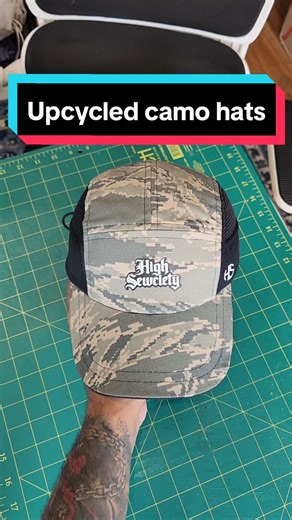 Create Your Own Upcycled Camo Hats Easily