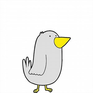 cartoon bird drawing design