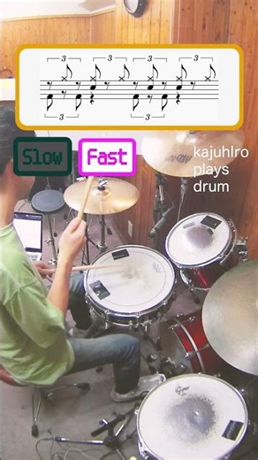 Drum Beat | Triplets #drums #drumming #drumlessons