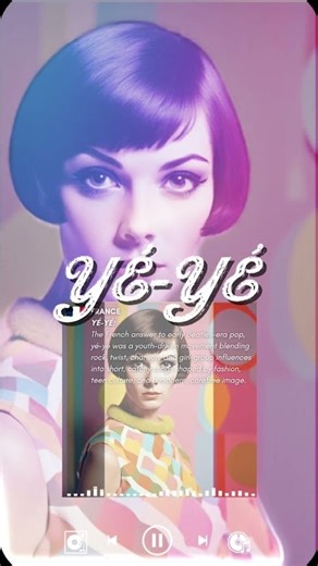 Yé-yé POP from France 🇫🇷 — 1960s teen pop energy. Full mix on the channel. #60spop #music #france