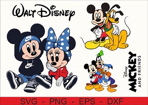 Bundle Mouse SVG, Minnie Mouse SVG, Bundle Mickey Mouse Svg, Princess Svg Files for Cricut and Silhouette, Mickey Minnie Head Svg, - Etsy