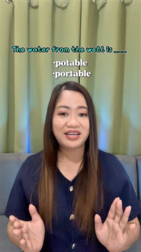 Portable vs. Potable #learnenglish #speakenglish #shopeetagtowin