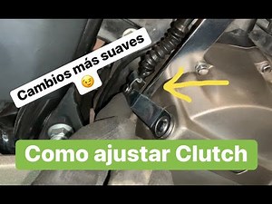COMO AJUSTAR EL CLUTCH O EMBRAGUE//MOTOCICLETA