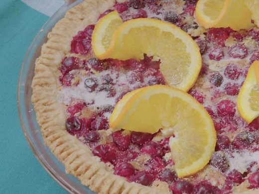 Cranberry Custard Pie