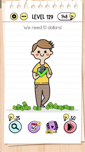 🧠 Brain Test Level 129 SOLVED! 🤯 Ultimate Secret Move!