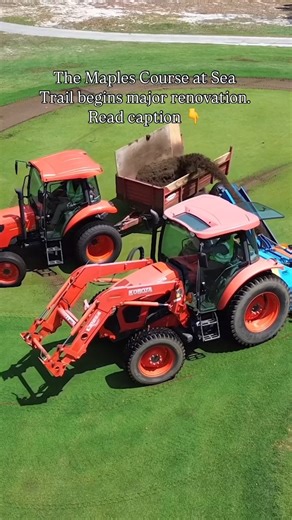 The work continues on 𝐓𝐡𝐞 𝐌𝐚𝐩𝐥𝐞𝐬 𝐂𝐨𝐮𝐫𝐬𝐞 at Sea Trail Golf Resort 💪 The planned updates for the Maples Course include: - A full greens renovation, featuring new TifEagle Bermuda greens with Tahoma 31 collars. - Internal layout enhancements with the addition of new and expanded waste bunkers and natural areas. - A unique fairway-cut design throughout the course. - Installation of new irrigation heads to support turf health and consistent course conditions. - Extensive landscape bea