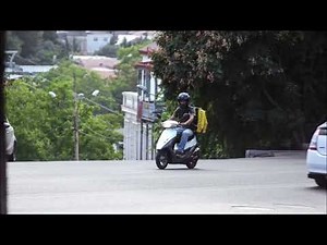 Moped Honk and Passing Sound Effect | City Sounds